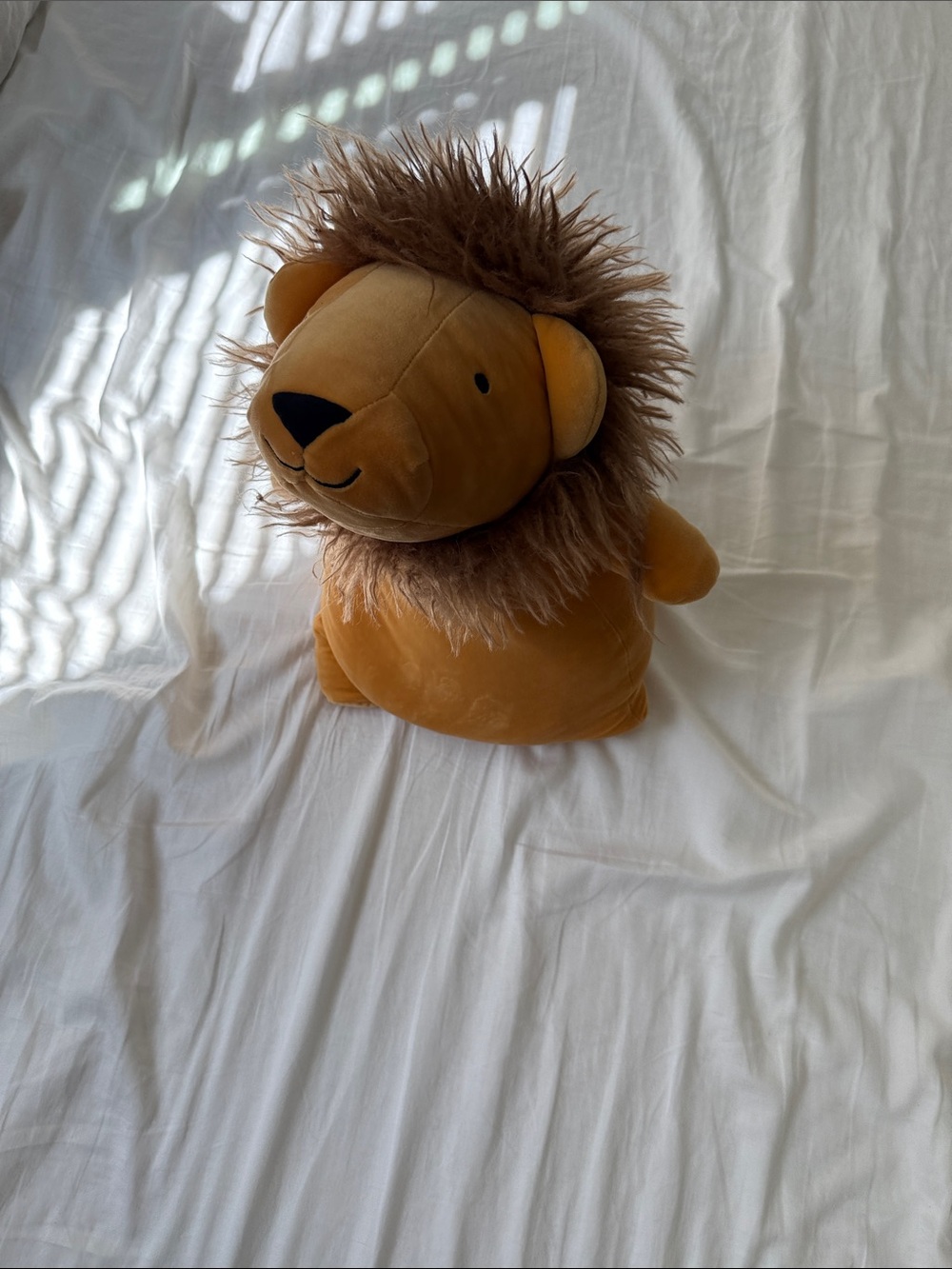 Pillowfort Plush Lion Doorstop — Tan and Brown